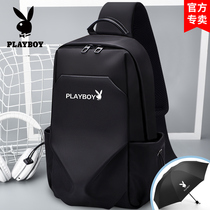 Flower Playboy inclined satchel bag for mens chest bag casual single shoulder bag for mens minimalist cross small backpack tide multifunction bag bag