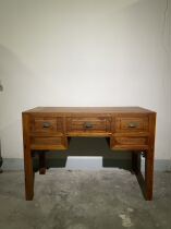 Old furniture beech wood Three pumping grass dragon pattern desk writing table old antique club Teahouse