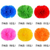  Cheering cheerleading performance group Handle Activities Between classes Matt blue color ball Trumpet La La fuck flower ball Large table