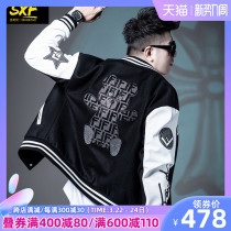 SXF St. Stephens Coat Mens Tide 2022 Spring and Autumn New Baseball Suit Wool patchwork Bear Hot Drill Mens Jacket