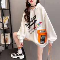  Pregnant womens sweater medium-length spring and autumn tops thin Western style summer coats 2021 new womens short-sleeved t-shirts
