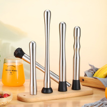 Crushed popsicle mashed juice stick Lemon hammer squeezed mashed milk tea shop 304 stainless steel fruit pressing stick ice hammer