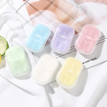Soap chip portable mini Student Box children hand wash piece soap Paper travel disposable soap sheet
