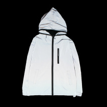 Spring thin luminous luminous charge windbreaker Japanese trend student 3M reflective clothes fluorescent coat for men and women