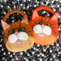 Pre-shoot contact anchor Artisanal Wool Tiger Year Handbag Ugly cute expression Creative Design Style Unique