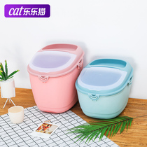 Cat Grain Storage Barrel Seals Moisture-proof Pet storage Grain Bucket Cat Grain Box Reserves Grain tank Grain Tank Sealed Barrel Large Capacity