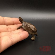 Retro-packed copper-small turtle furniture solid copper millennium tortoise longevity tortoise mini-bronze tortoise simulation turtle