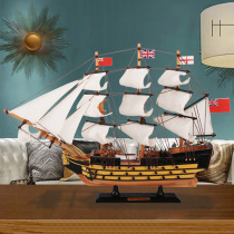 Victory solid wood sailing model desk handicraft ornaments smooth sailing graduation boy birthday gift
