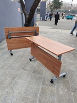 Folding strip table training staff table mobile desk conference table multifunction class table and chairs training table and chairs combination