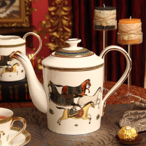 European ceramic teapot home heat-resistant coffee pot tea pot tea tea brewer coffee appliance wedding gift