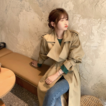 Card Its Color Windcoat Jacket Woman 2022 New spring and autumn Innilent wind Advanced sense of high level Tooling Great Clothes