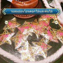 Thailand Buddha card features genuine small star metal mobile phone sticker mobile phone accessories lucky star