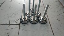 Galvanized heavy machine foot Fixed foot adjustment feet support ground chassis 60 screw M16 M12