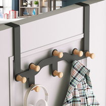 Non-punching door rear hook Divine Instrumental Bedroom Toilet Door Hanger Nordic Light Extravagant wall-mounted object containing clothing hook