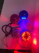 Lightning high power super bright LED red yellow blue white red fire truck rescue roof fireball flashing light round alarm light