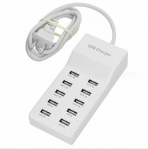 10-Port fast multi-port USB charger 10A Android phone tablet Smart Socket Quick Charge Plug porous 2 4A
