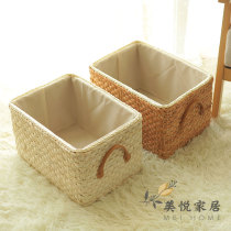 Storage basket rattan woven storage box clothes cabinet sundries books toy storage box storage basket sorting box