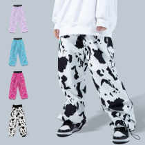 2122pomt new ski pants 2141 professional waterproof lint warm windproof trend cashew flower cow