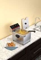 Resistant desktop electric fryer commercial electric fryer frying pan fried chicken burger buns large-capacity fried oil bar special machine fries machine