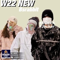W22 new bsrabbit Korean ski clothes loose men and women with fashion brand