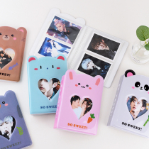 INS style cartoon hollow 3 inch mini photo album plug-in PP photo album Pany 3 inch