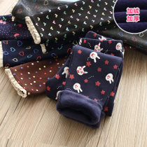 2021 Winter fit Korean version girl child clothing child plus suede thickened with underpants trousers children kz-1333