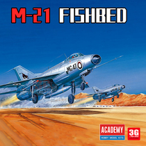 3G model EDME assembled aircraft 12442 MiG-21 fish nest fighter 1 72