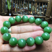 (Beckham)Xinjiang Hetian Jade Jasper Natural Raw Ore Round Beads Cats eye bracelet women men white jade
