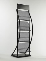 Data rack magazine display rack display rack newspaper rack advertising rack color page display rack newspaper clip