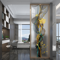 Modern simple screen partition living room entrance decoration Nordic home bedroom shelter light luxury mobile introduction