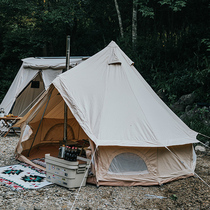 HanFeng outdoor double vintage cotton tent luxury camping tent camp camping waterproof chimney yurt