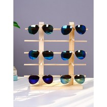 Glasses display stand high-grade pine wood myopia glasses frame glasses display stand original wooden sun glasses display
