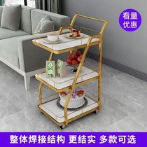  Hotel restaurant food delivery truck Three-layer wine cart Tea cart Snack cake cart Bank 4s shop mobile cart