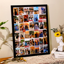 Photo frame diy wall hanging couple girlfriends wedding handmade birthday gift custom table washing polaroid photo photo