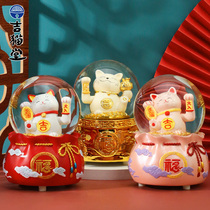 Gitatang lucky cat small ornaments shop opening home living room creative decoration housewarming gift automatic beckoning
