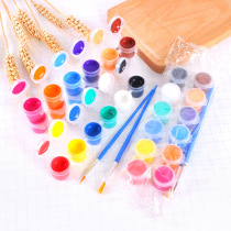 Acrylic pigment 12 color hardcover conjoined acrylic watercolor paint set diy painted ceramic plaster graffiti