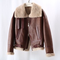 Australian lamb fur fur coat short women locomotive anti-season special 2021 New