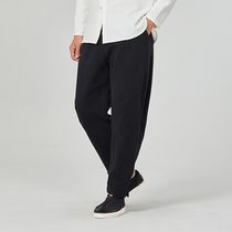 Cashmere pants men's winter pants padded men's casual pants new winter loose feet sports Harlan pants men