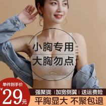 Underwear Womens Small breasts gather without steel ring pen bra pure desire sexy lady on collection of auxiliary milk anti-sagging adjustment type