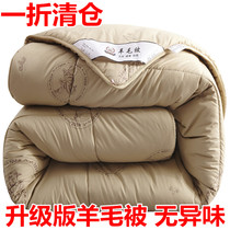 Wool quilt winter quilt 100% Australian pure wool quilt thickened cotton warm cashmere quilt single double spring and autumn quilt