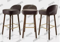 American solid wood bar chair Nordic designer creative tall bar chair modern simple fashion bar chair bar chair