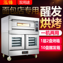 Hongfeng one layer two plates with 10 wake fermentation box electric baking cabinet bread egg tarts pizza baking electric oven oven