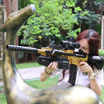 M416 electric shell throwing toy gun large sniper grab children eat chicken 98K grams of boys manually can fire soft bombs