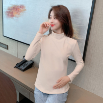 Pregnant women autumn and winter bottoming shirt padded warm coat fashion winter high collar long sleeve home wear T-shirt clothes women
