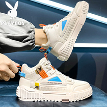 Floral Playboy mens shoes Summer high Help small white shoes Mens damp shoes breathable 2022 New casual sports board shoes