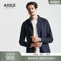 AIGLE AIGLE DUCITO Mens Fit Style Oxford Cloth Simple Fashion Comfortable Long Sleeve Shirt