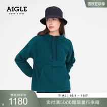 AIGLE AIGLE 2021 autumn and winter New Product FAKOW ladies warm environmental protection fabric round neck fleece sweater