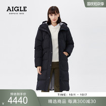 AIGLE AIGLE YOKONDOWN GD female GORE-TEX wind-proof steam warm long heavy down jacket