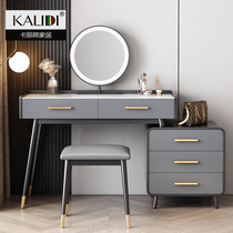 Italian rock board dresser storage cabinet One small apartment bedroom Nordic style modern simple solid wood vanity table table