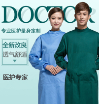 Cotton gown men long sleeve yi sheng fu coats operating room xi shou yi gown surgical nurse